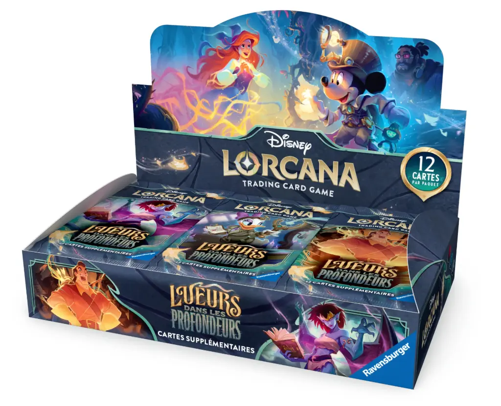 Disney Lorcana JCC : Lueurs dans les Profondeurs - Display de Boosters (24 Boosters) - FR