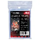 Ultra Pro - 100 sleeves transparentes fines - pour cartes Standard