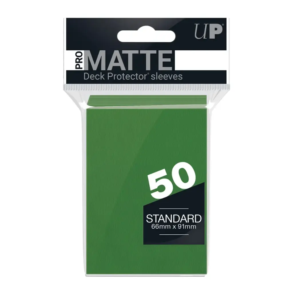 Ultra Pro - PRO-Matte - 50 deck sleeves vertes - pour cartes Standard