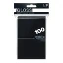 Ultra Pro - PRO-Gloss - 100 deck sleeves noires - pour cartes Standard