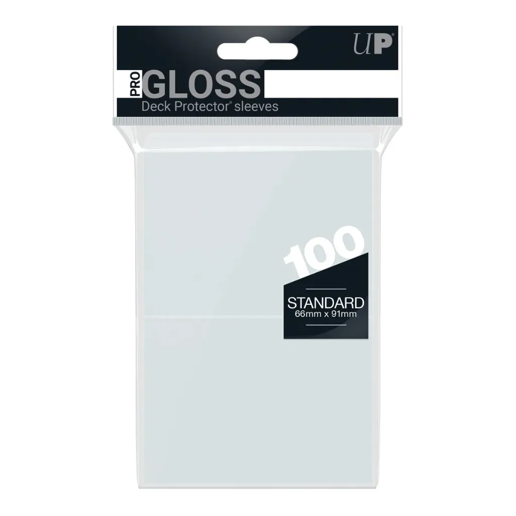 Ultra Pro - PRO-Gloss - 100 deck sleeves transparentes - pour cartes Standard
