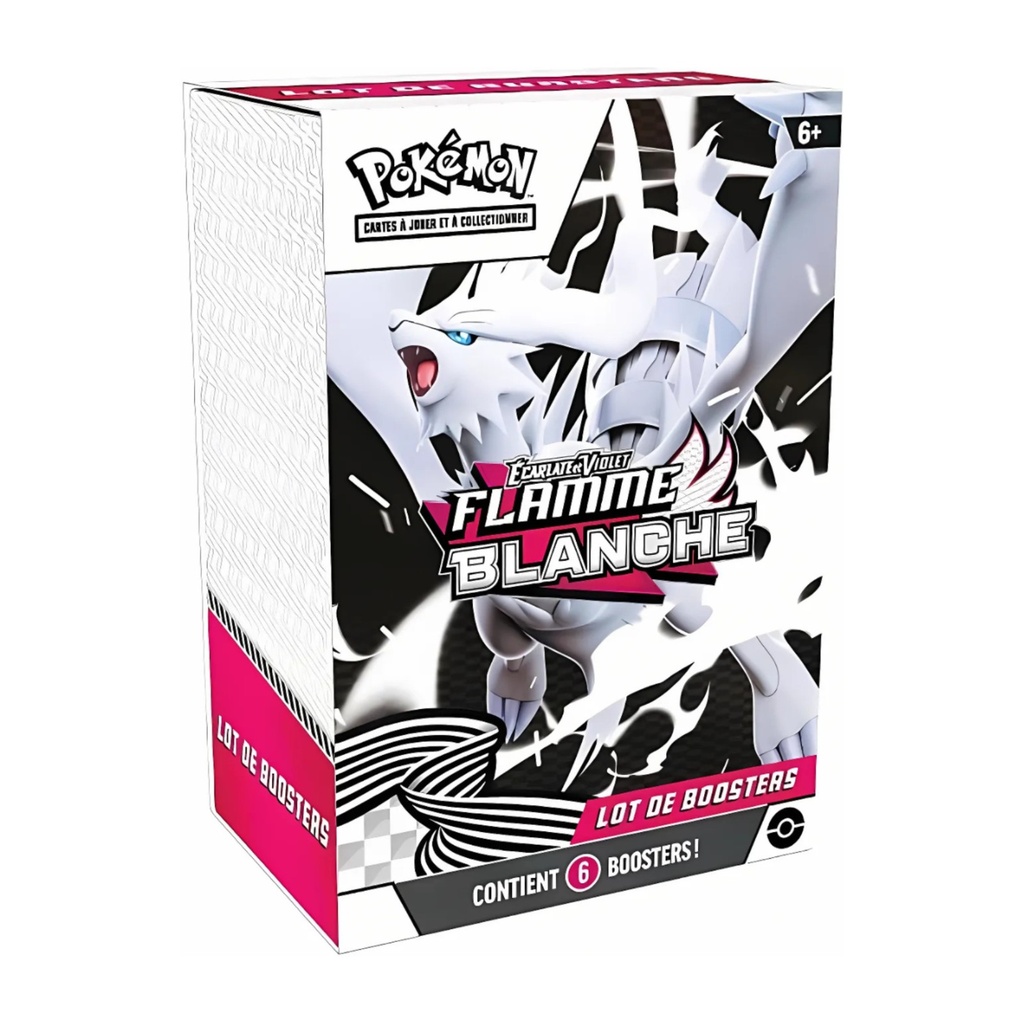 Pokémon JCC : Lot de 6 boosters Écarlate et Violet - EV 10.5 Flamme Blanche - FR