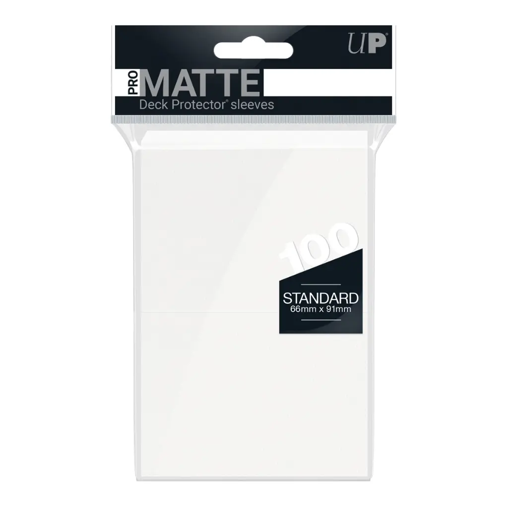 Ultra Pro - PRO-Matte Sachet de 100 protèges cartes standard Blanc (66 x 91 mm)